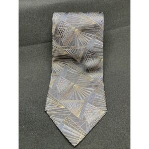 J.Z. Richards 100% Silk Nordstrom Necktie Tie Geometric Handmade In America USA